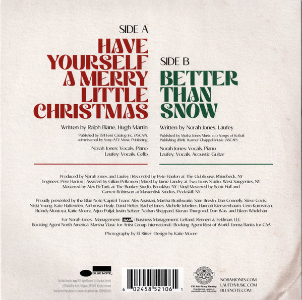 Norah Jones/ Laufey - Christmas With You (New Vinyl) (7