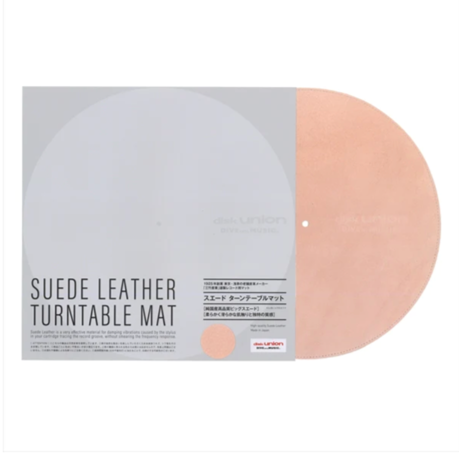 DISK UNION Suede Leather Turntable Slipmat (PINK)